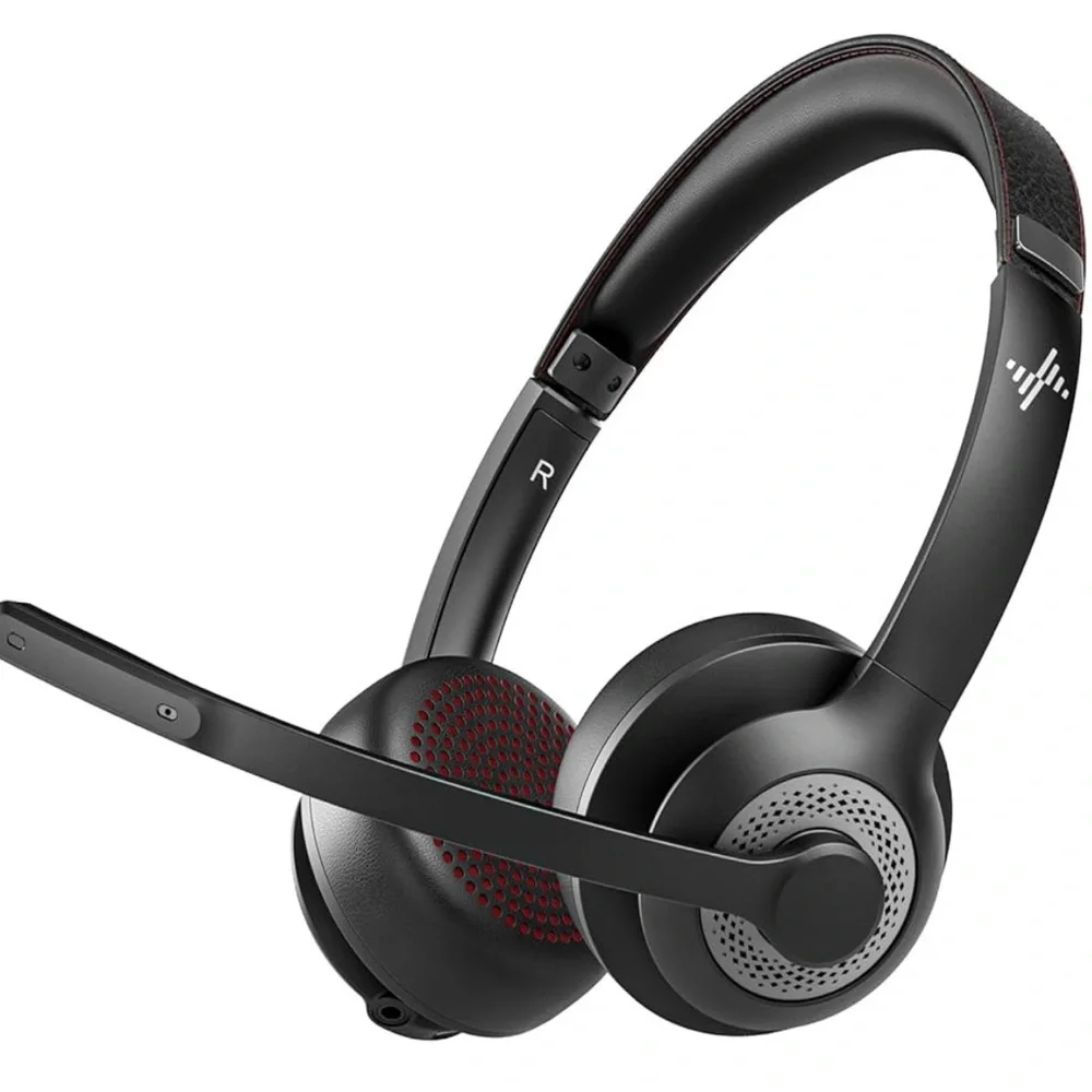 Wireless Headset with AI Noise Cancelling Microphone Bluetooth Headset